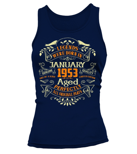 70 Years Old Legends Born In January 1953 Vintage Tank top Woman