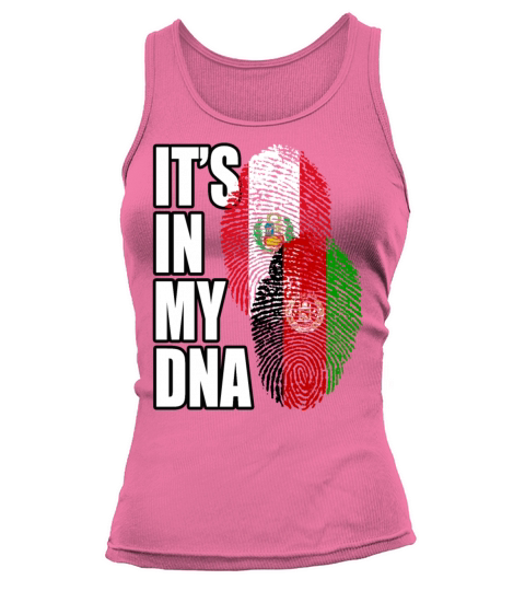 Afghan And Peruvian Mix Heritage DNA Flag Tank top Woman