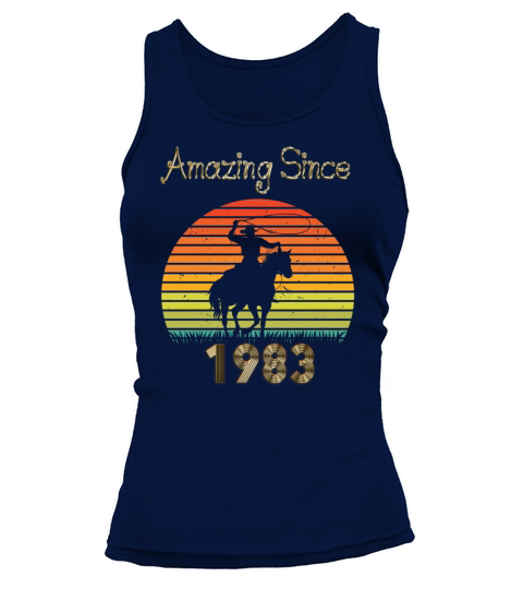 Amazing Since 1983 Vintage Birthday Shirts for Men Tank top Woman