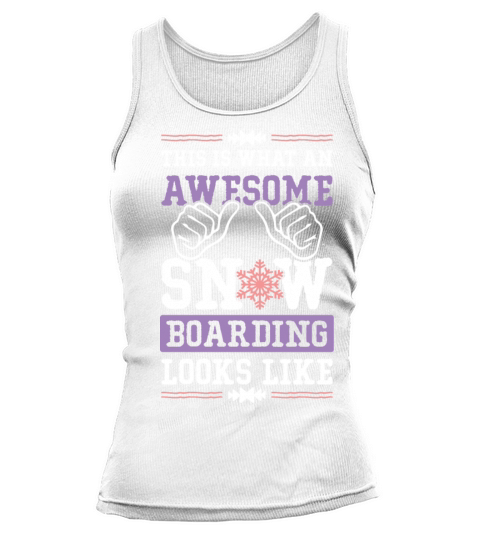 awesome snowboarding Tank top Woman