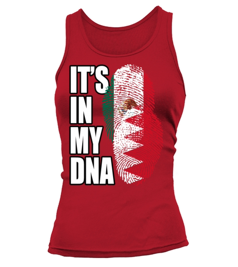 Bahraini And Mexican Mix Heritage DNA Flag Tank top Woman