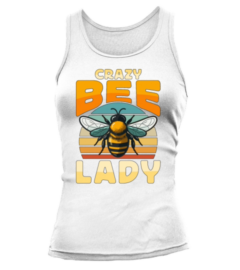 Beekeeping Crazy Bee Lady Retro Apiarist Beekeeper Tank top Woman