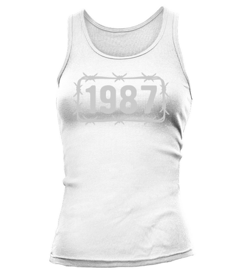 Birthday Vintage 1987 Barbed Wire Tank top Woman