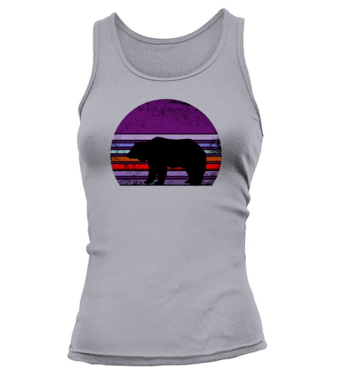 California Bear Retro Vintage Sunset Tank top Woman