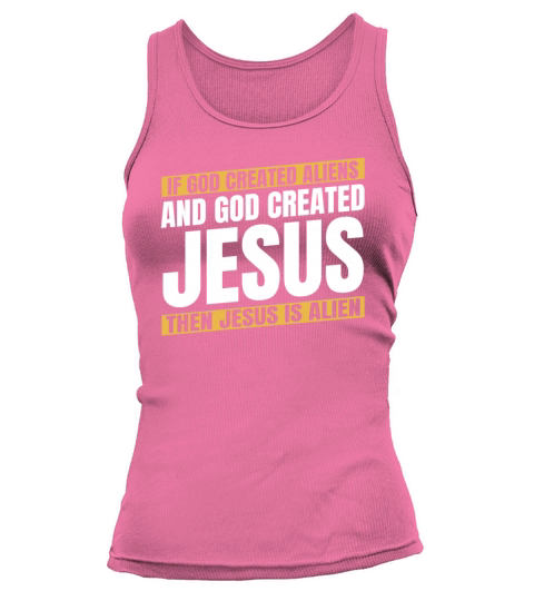Christian Christianity Funny Alien Jesus Tank top Woman