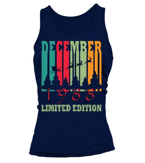 December 1988 birthday greeting retro design Tank top Woman