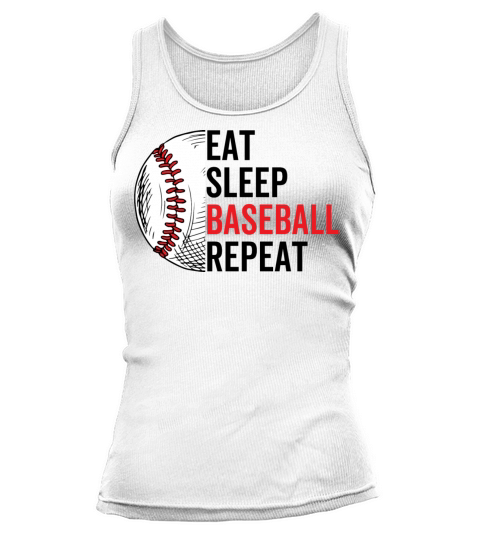 Eat Sleep Baseball Repeat Tank top Woman