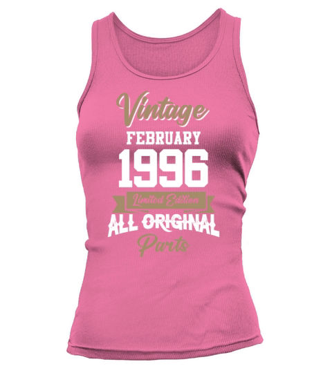 February 1996 Vintage Birthday Present Tank top Woman