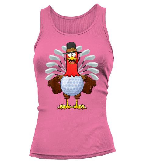 Funny Golf Turkey Thanksgiving Autumn Fall Sport L Tank top Woman