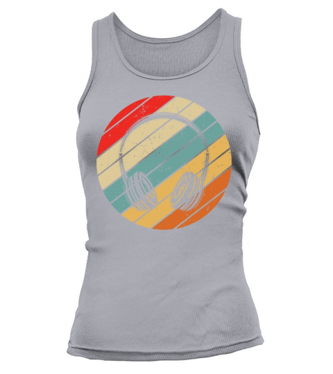 Funny Retro Music Lover Headphones Tank top Woman