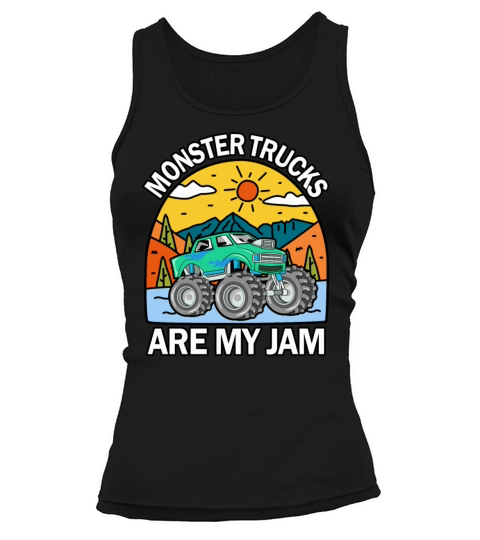 Monster Trucks Are My Jam Vintage Retro Tank top Woman