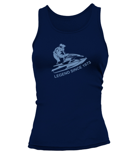 vintage 1973 birthday jet ski Tank top Woman