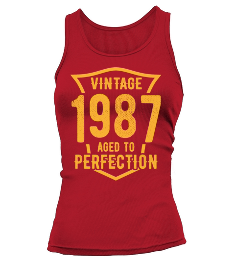 Vintage 1987 Aged To Perfection 36th Birthday Tank top Woman