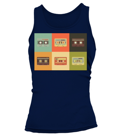 Vintage Retro Cassette Design Tank top Woman