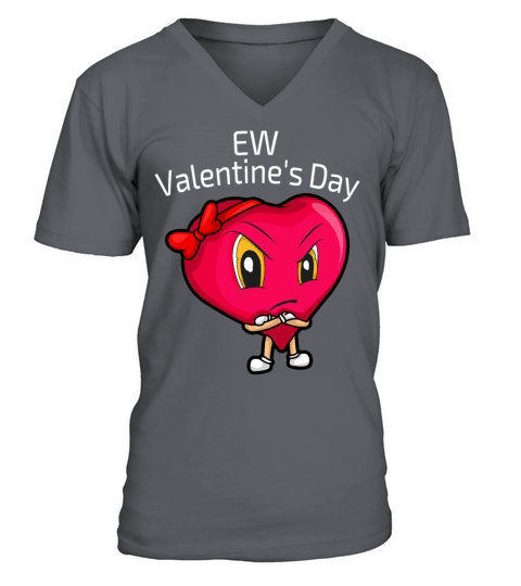 Anti Valentines Day EW Valentine Day 2021 gift V-Neck T-shirt