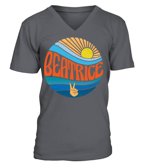 Beatrice Shirt Vintage Sunset Beatrice Groovy Tie V-Neck T-shirt