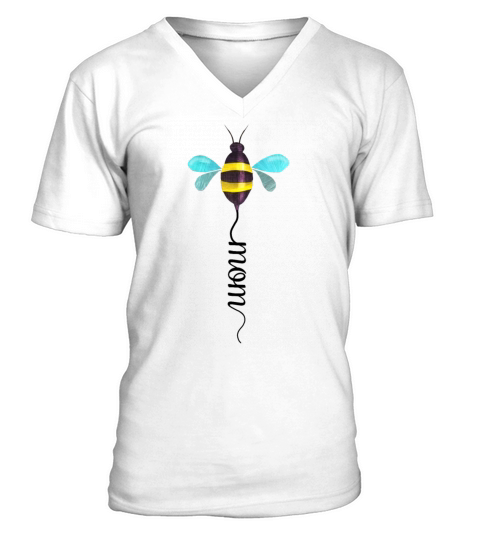 Bee Mom V-Neck T-shirt