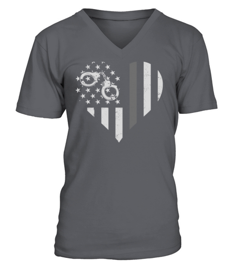 Correctional Officer Patriotic V-Neck T-shirt