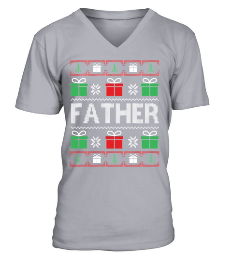 Father ugly Christmas sweater V-Neck T-shirt