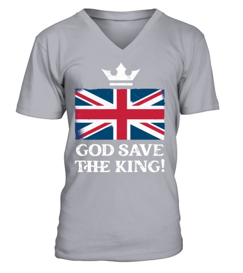 God Save the King Charles III Coronation 2023 V-Neck T-shirt