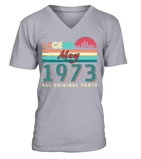 May 1973 Vintage V-Neck T-shirt
