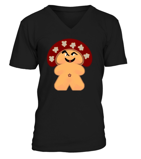 Mushroom Meeple V-Neck T-shirt