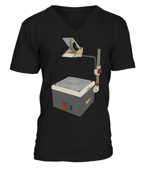 OHP 80s 90s Overhead Projector V-Neck T-shirt