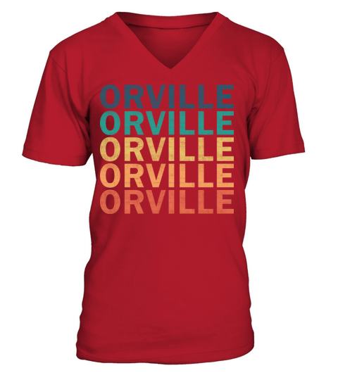 Orville Name T Shirt - Orville Vintage Retro Name V-Neck T-shirt