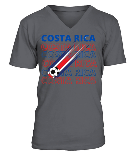 World Costa Rica Soccer Vintage V-Neck T-shirt