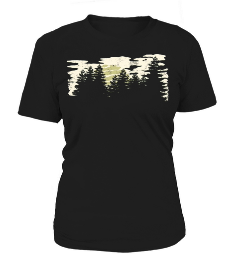 Dark Forest Nature Winter Vintage Women's T-Shirt