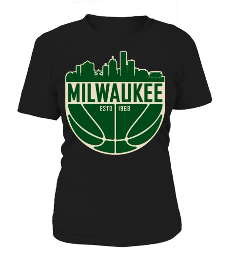 Milwaukee Basketball Skyline Vintage Wisconsin Ret Women's T-Shirt