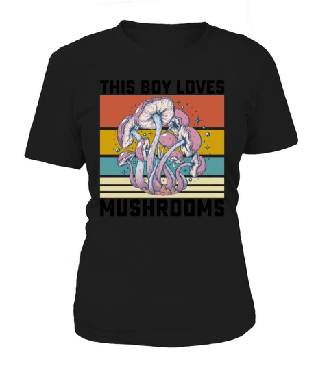 This Boy Loves Mushrooms Women's T-Shirt