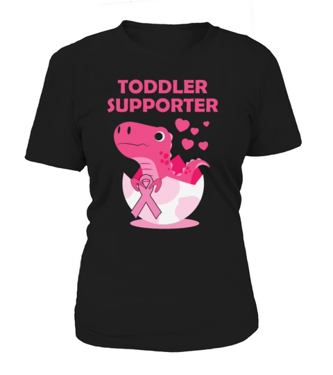 Toddler Supporter T-Rex Breast Cancer Month Women's T-Shirt