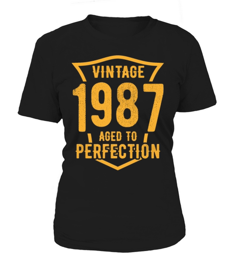 Vintage 1987 Aged To Perfection 36th Birthday Women's T-Shirt