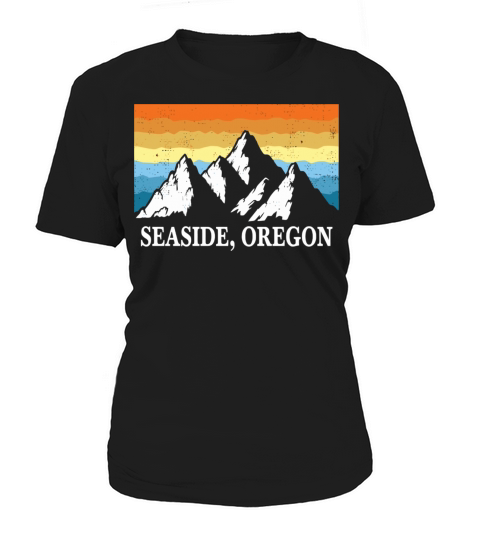 Vintage Seaside Oregon Mountain Hiking Souvenir Pr Women's T-Shirt
