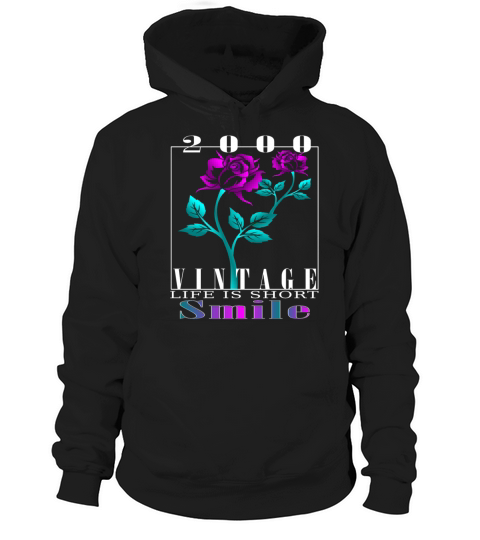 2000 Born Vintage Rose Gift Hoodie Unisex