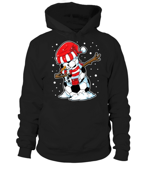 Dabbing Snowman Soccer Ball Christmas Santa Boys K Hoodie Unisex