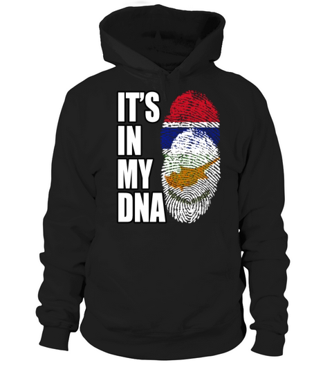 Gambian And Cypriot Mix Heritage DNA Flag Hoodie Unisex