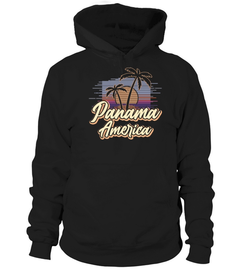 Panama Vintage Sunset Panamanian Wildness Hoodie Unisex