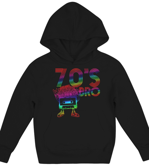 70s Bro Vintage Retro cassette Kids Hoodie