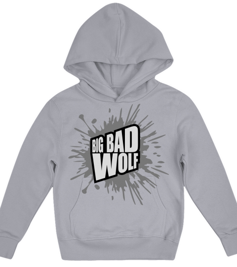 big bad wolf quote Kids Hoodie