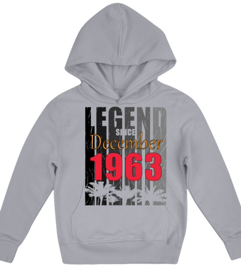 Birth Month December 1963 Vintage Kids Hoodie