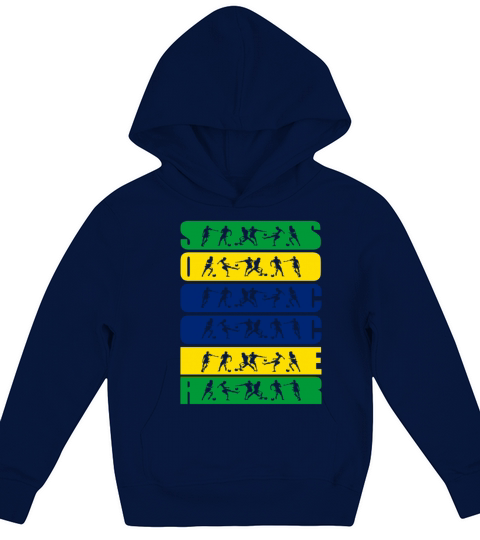 brazin Soccer Ball Fans brasil Flag 2022 Vintage Kids Hoodie