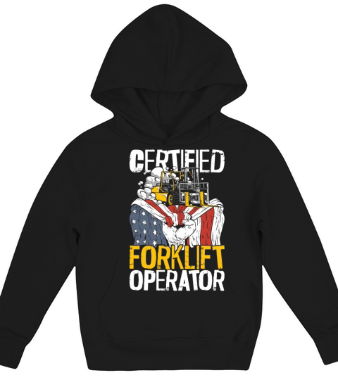 Certified Forklift Truck Operator Kids Hoodie