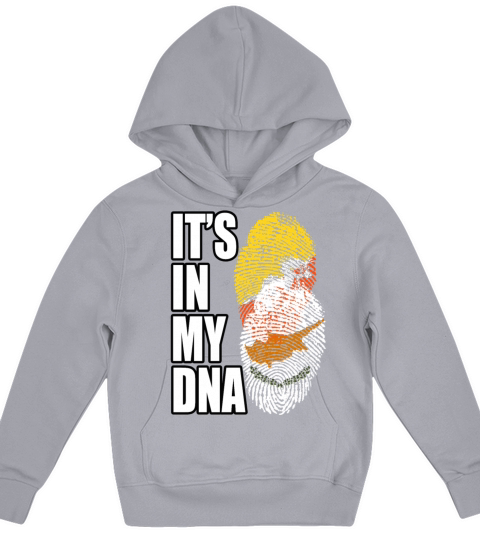 Cypriot And Bhutanese Mix Heritage DNA Flag Kids Hoodie