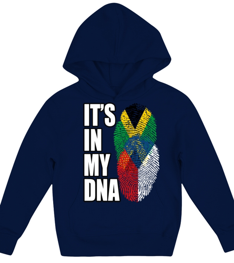Czech And Jamaican Mix Heritage DNA Flag Kids Hoodie