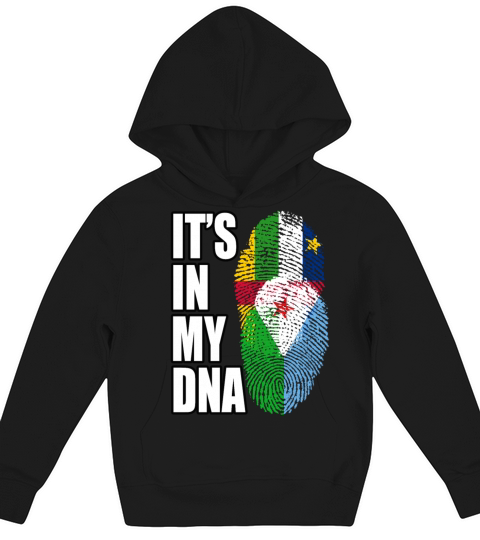 Djiboutian And Central African Mix Heritage DNA Fl Kids Hoodie