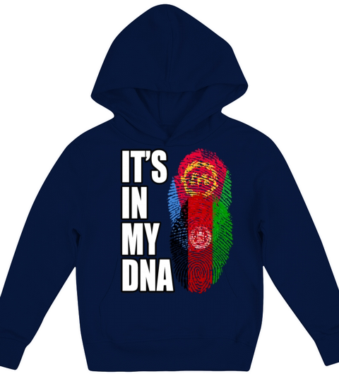 Eritrean And Afghanistan Mix Heritage DNA Flag Kids Hoodie