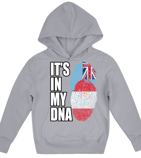Fijian And Austrian Mix Heritage DNA Flag Kids Hoodie