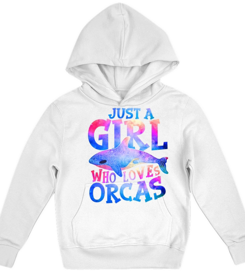 just a girl who loves orcas566 Kids Hoodie